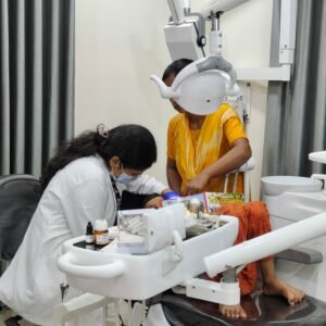 Dr Sreejeeta Dey with Patient