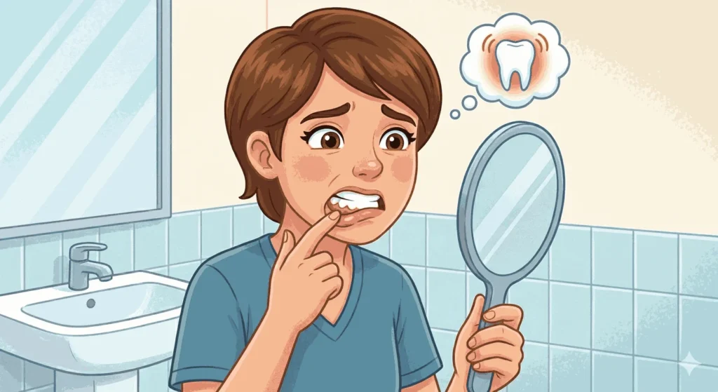 swollen gums and tooth sensitivity symptoms 