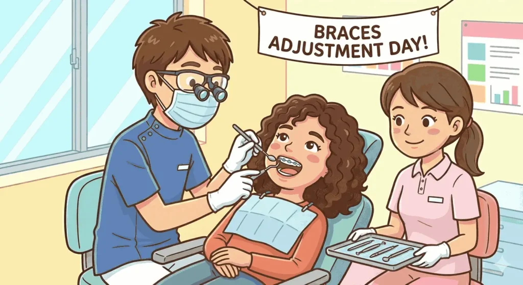 braces tightening pain expectations 