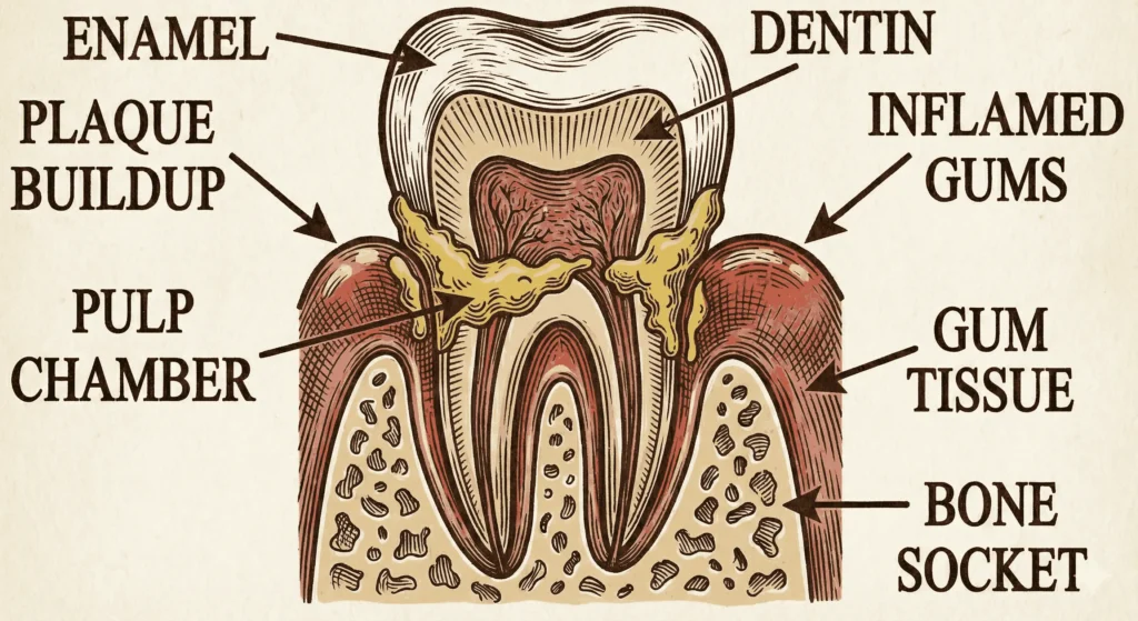gingivitis causing bleeding gums