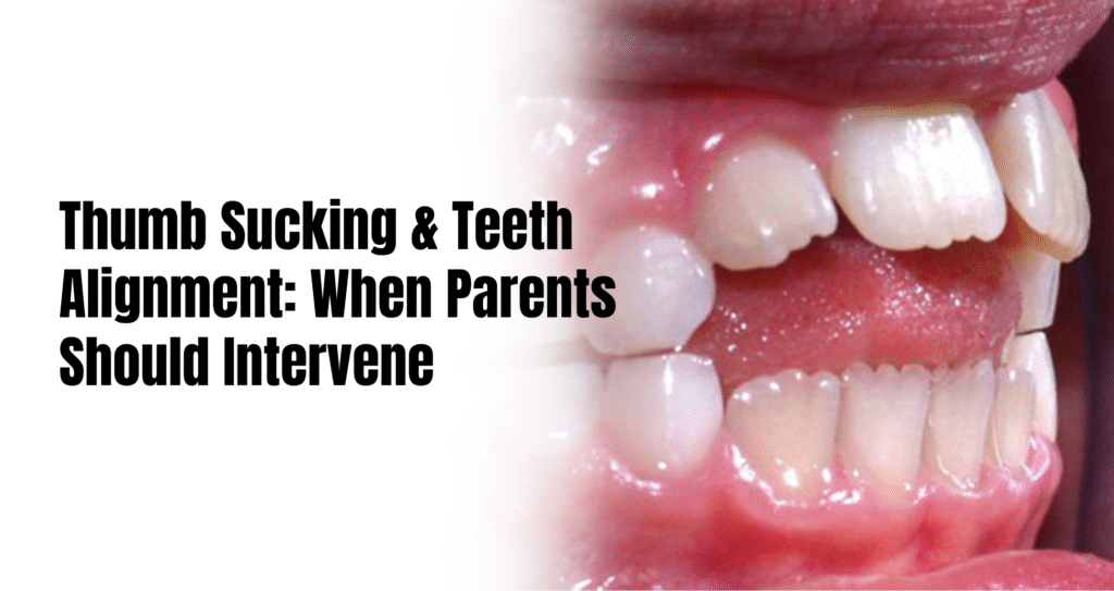 Thumb sucking and teeth alignment