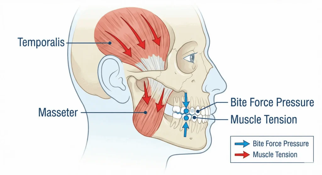 causes of bruxism in children jaw pressure at night
